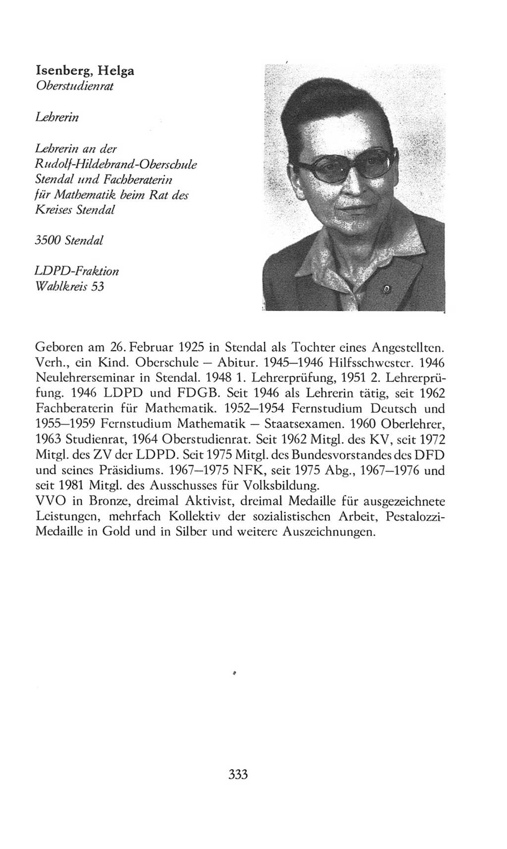 Volkskammer (VK) der Deutschen Demokratischen Republik (DDR), 8. Wahlperiode 1981-1986, Seite 333 (VK. DDR 8. WP. 1981-1986, S. 333)