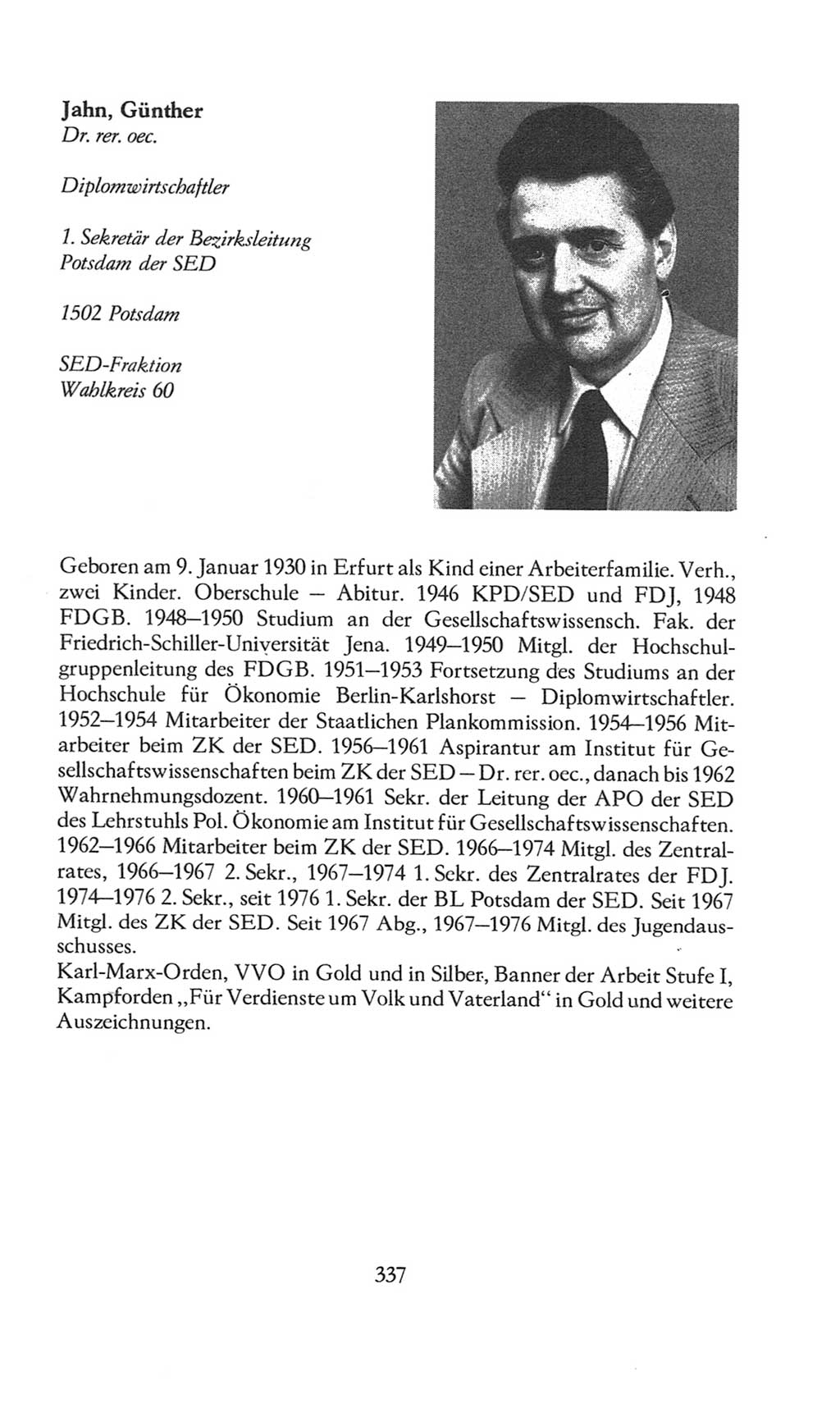 Volkskammer (VK) der Deutschen Demokratischen Republik (DDR), 8. Wahlperiode 1981-1986, Seite 337 (VK. DDR 8. WP. 1981-1986, S. 337)