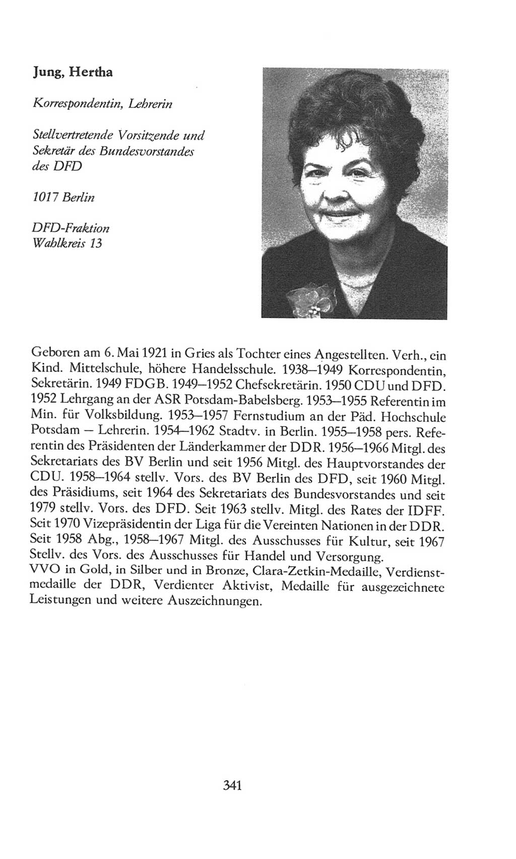 Volkskammer (VK) der Deutschen Demokratischen Republik (DDR), 8. Wahlperiode 1981-1986, Seite 341 (VK. DDR 8. WP. 1981-1986, S. 341)