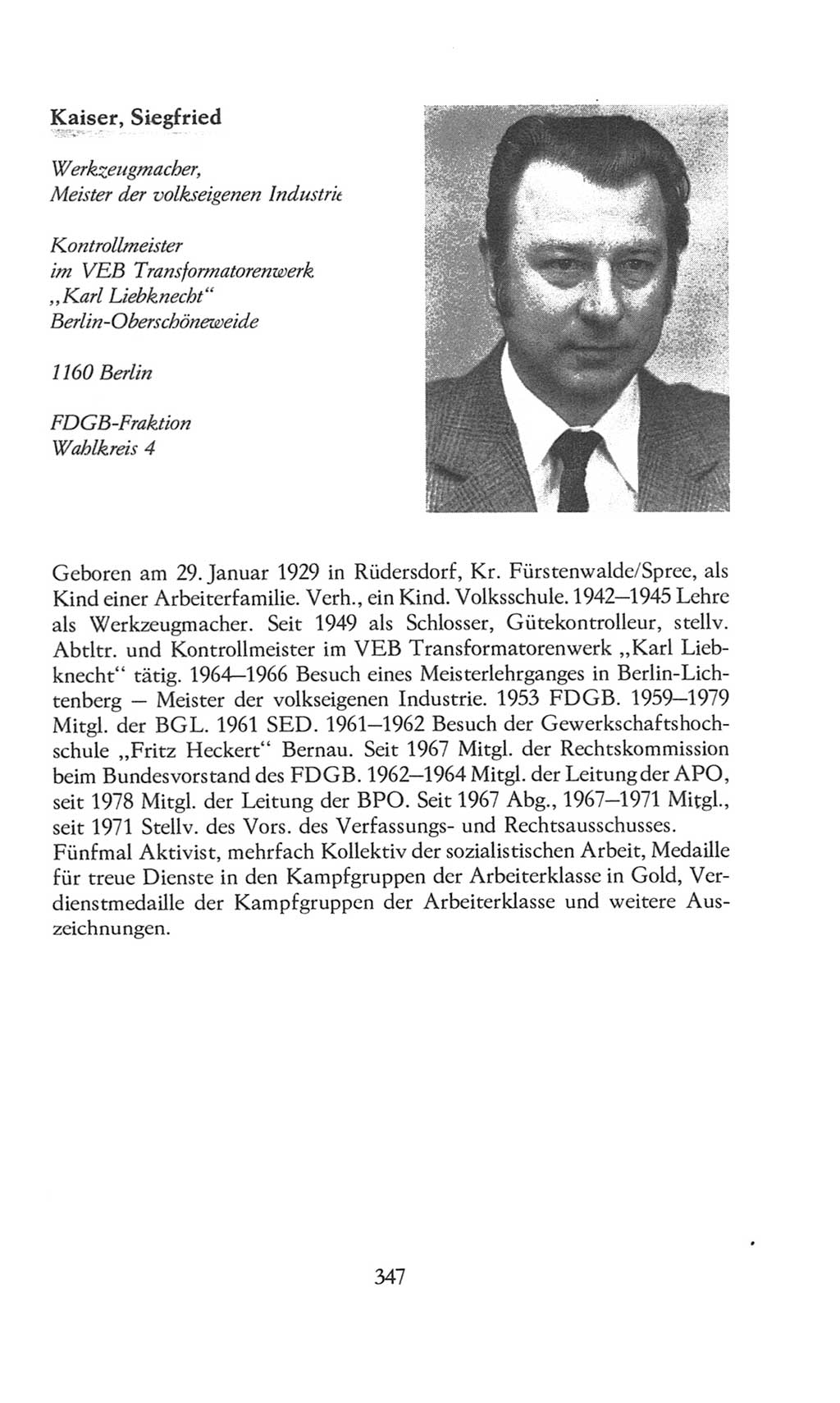 Volkskammer (VK) der Deutschen Demokratischen Republik (DDR), 8. Wahlperiode 1981-1986, Seite 347 (VK. DDR 8. WP. 1981-1986, S. 347)