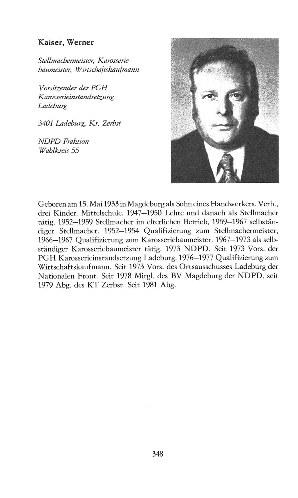 Volkskammer (VK) der Deutschen Demokratischen Republik (DDR), 8. Wahlperiode 1981-1986, Seite 348 (VK. DDR 8. WP. 1981-1986, S. 348)