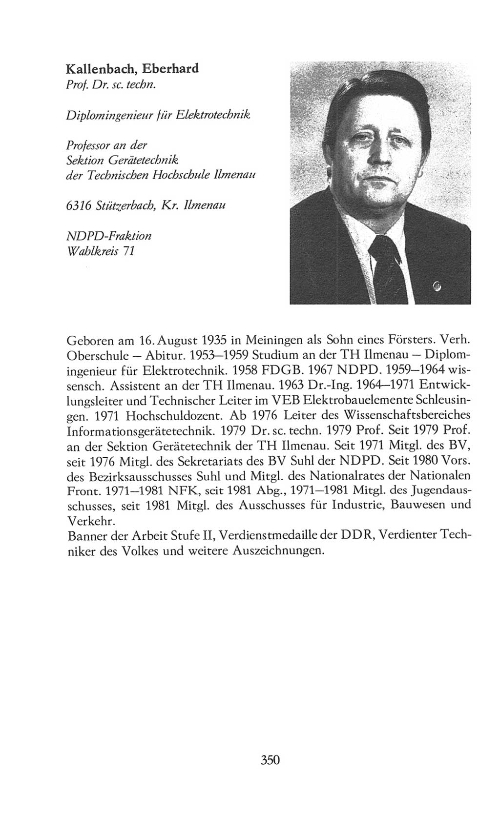 Volkskammer (VK) der Deutschen Demokratischen Republik (DDR), 8. Wahlperiode 1981-1986, Seite 350 (VK. DDR 8. WP. 1981-1986, S. 350)