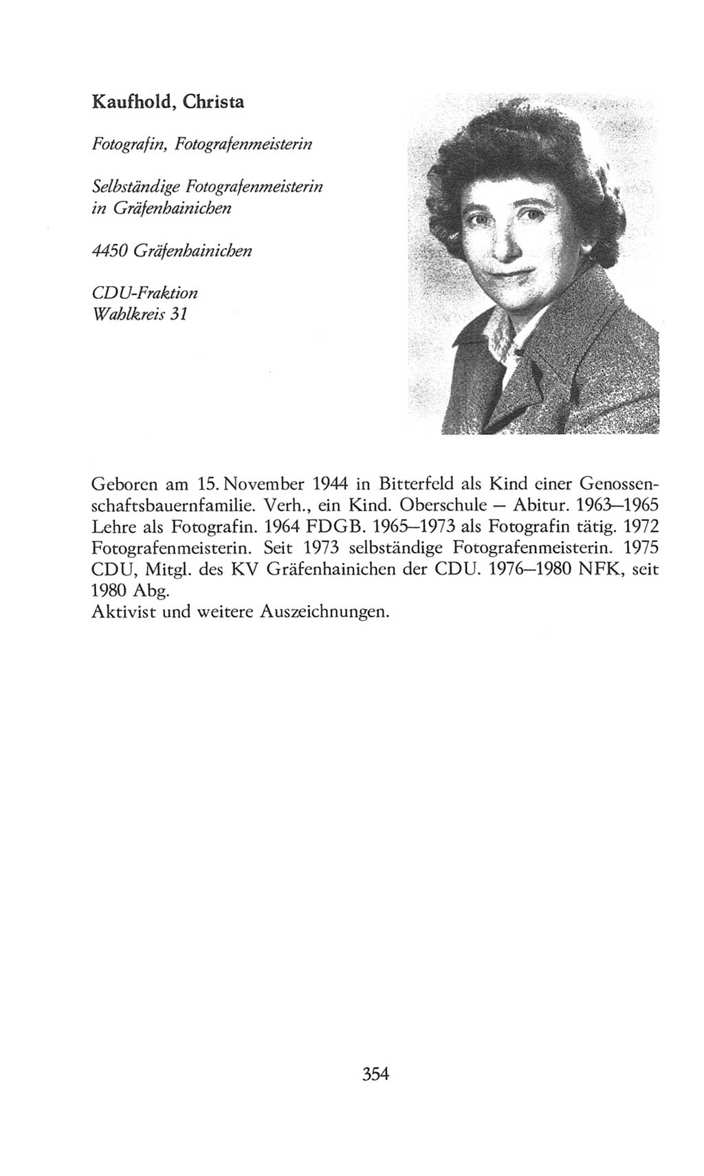 Volkskammer (VK) der Deutschen Demokratischen Republik (DDR), 8. Wahlperiode 1981-1986, Seite 354 (VK. DDR 8. WP. 1981-1986, S. 354)
