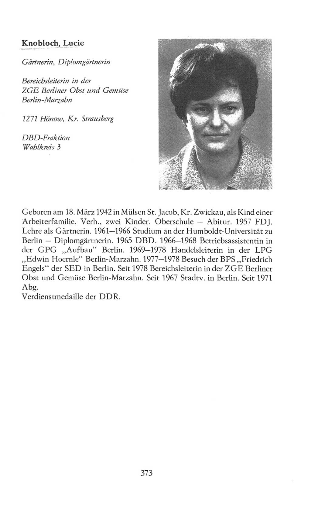 Volkskammer (VK) der Deutschen Demokratischen Republik (DDR), 8. Wahlperiode 1981-1986, Seite 373 (VK. DDR 8. WP. 1981-1986, S. 373)