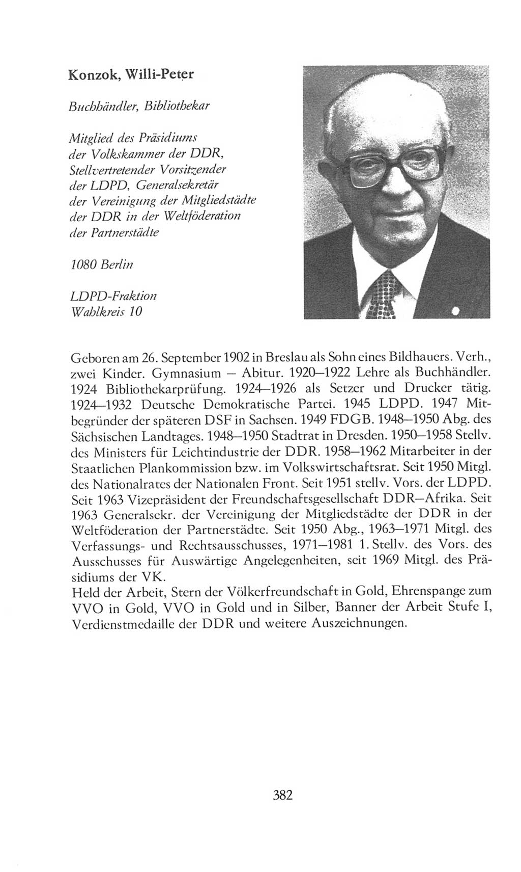 Volkskammer (VK) der Deutschen Demokratischen Republik (DDR), 8. Wahlperiode 1981-1986, Seite 382 (VK. DDR 8. WP. 1981-1986, S. 382)