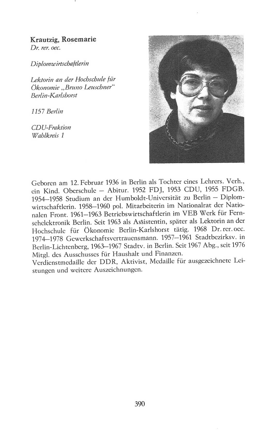 Volkskammer (VK) der Deutschen Demokratischen Republik (DDR), 8. Wahlperiode 1981-1986, Seite 390 (VK. DDR 8. WP. 1981-1986, S. 390)