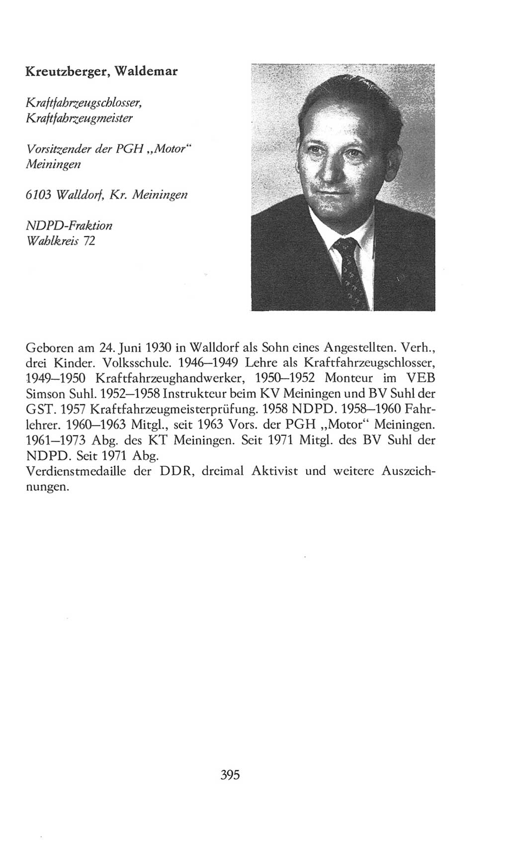 Volkskammer (VK) der Deutschen Demokratischen Republik (DDR), 8. Wahlperiode 1981-1986, Seite 395 (VK. DDR 8. WP. 1981-1986, S. 395)