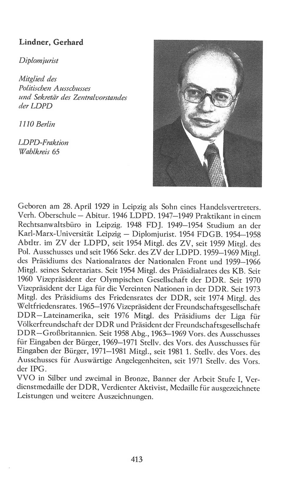 Volkskammer (VK) der Deutschen Demokratischen Republik (DDR), 8. Wahlperiode 1981-1986, Seite 413 (VK. DDR 8. WP. 1981-1986, S. 413)