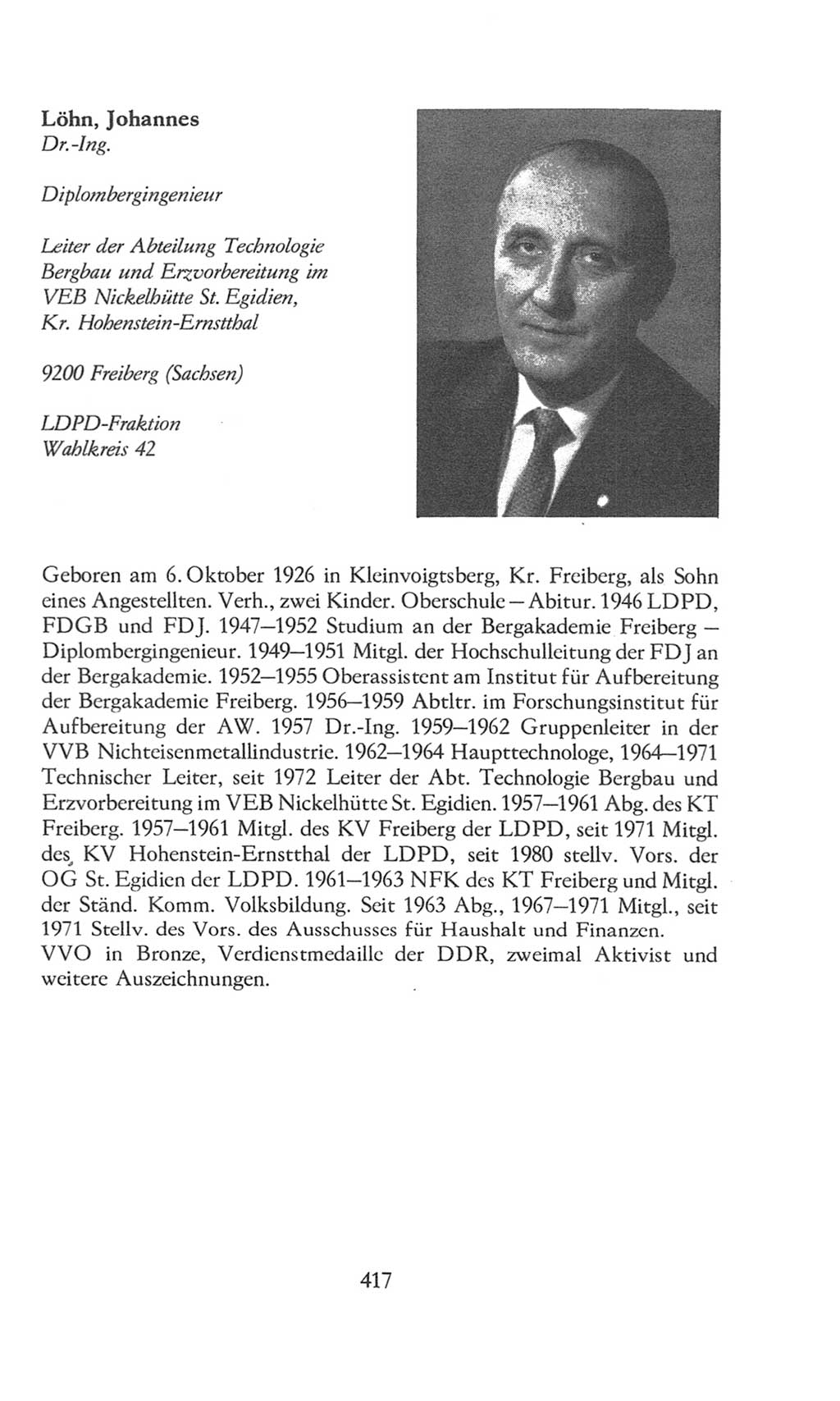 Volkskammer (VK) der Deutschen Demokratischen Republik (DDR), 8. Wahlperiode 1981-1986, Seite 417 (VK. DDR 8. WP. 1981-1986, S. 417)