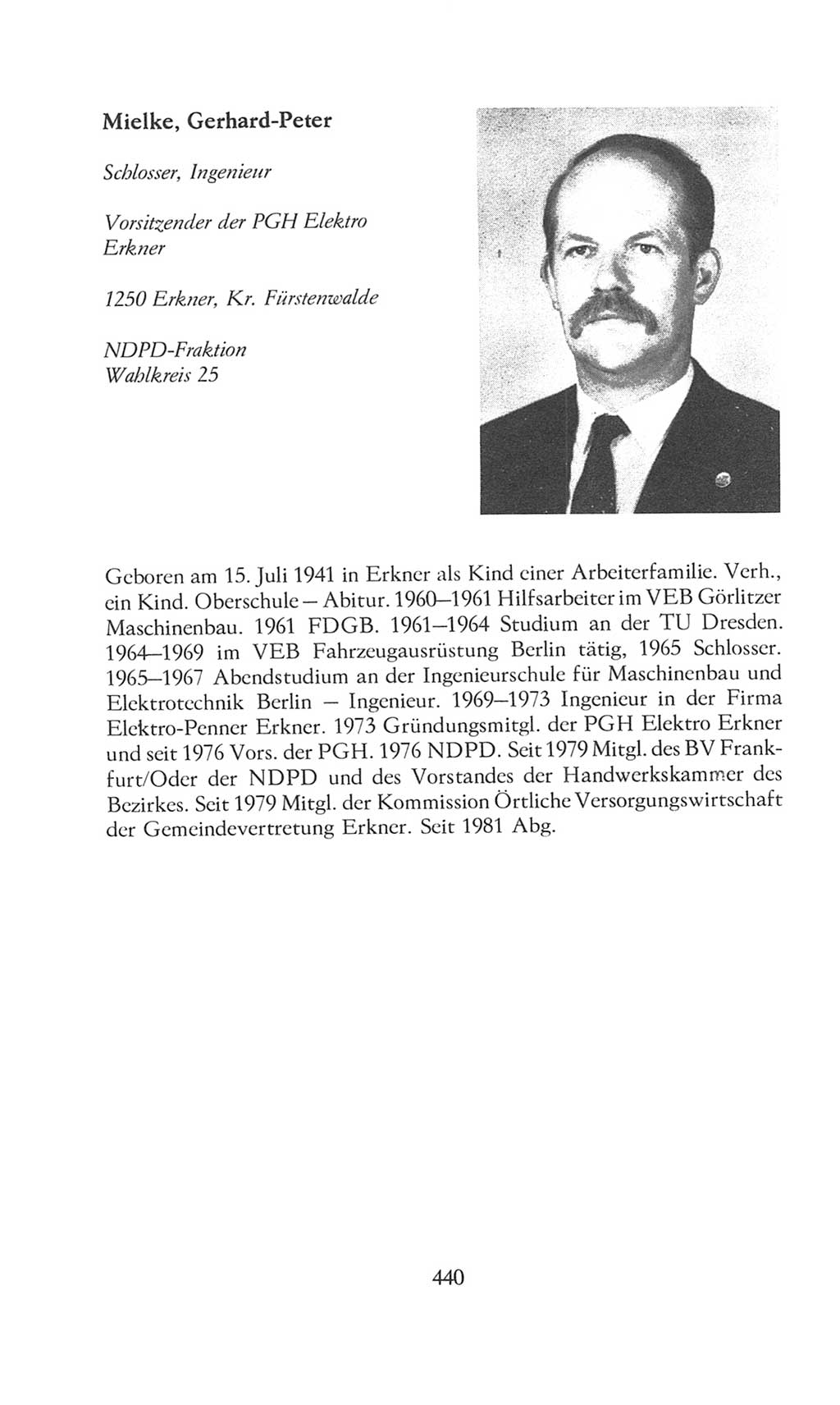 Volkskammer (VK) der Deutschen Demokratischen Republik (DDR), 8. Wahlperiode 1981-1986, Seite 440 (VK. DDR 8. WP. 1981-1986, S. 440)