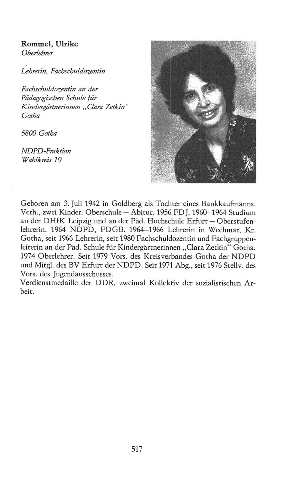 Volkskammer (VK) der Deutschen Demokratischen Republik (DDR), 8. Wahlperiode 1981-1986, Seite 517 (VK. DDR 8. WP. 1981-1986, S. 517)