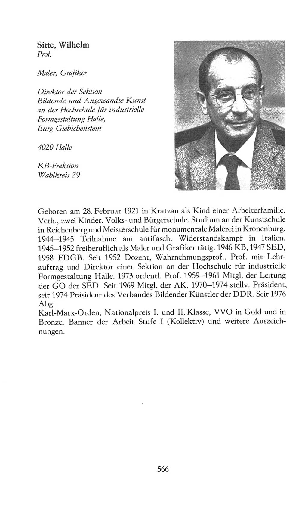 Volkskammer (VK) der Deutschen Demokratischen Republik (DDR), 8. Wahlperiode 1981-1986, Seite 566 (VK. DDR 8. WP. 1981-1986, S. 566)