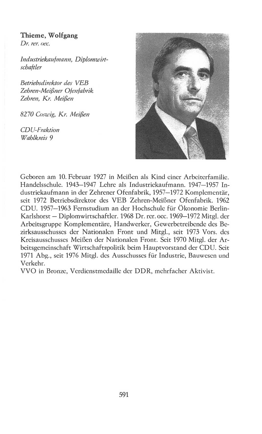 Volkskammer (VK) der Deutschen Demokratischen Republik (DDR), 8. Wahlperiode 1981-1986, Seite 591 (VK. DDR 8. WP. 1981-1986, S. 591)