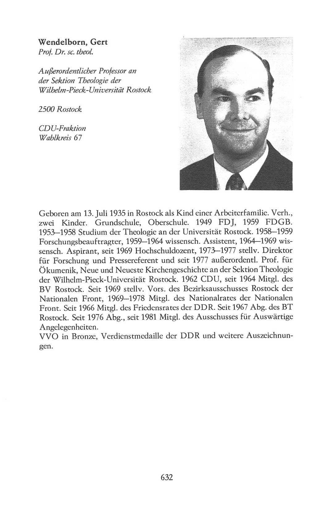 Volkskammer (VK) der Deutschen Demokratischen Republik (DDR), 8. Wahlperiode 1981-1986, Seite 632 (VK. DDR 8. WP. 1981-1986, S. 632)