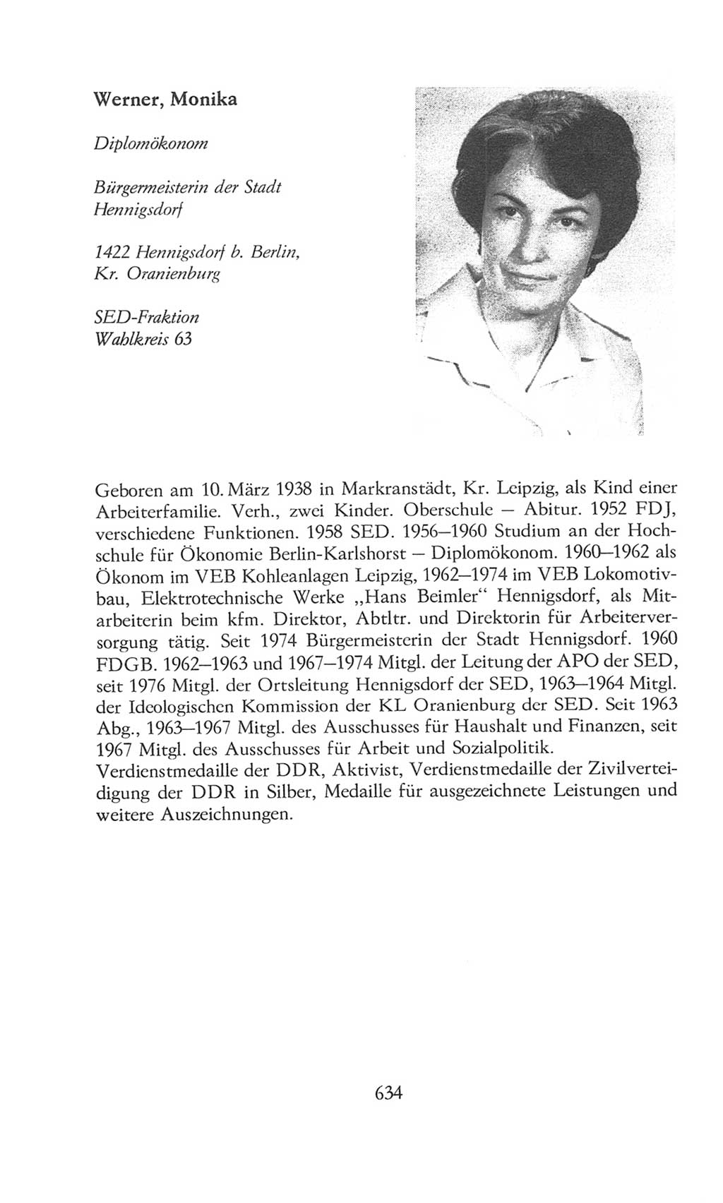Volkskammer (VK) der Deutschen Demokratischen Republik (DDR), 8. Wahlperiode 1981-1986, Seite 634 (VK. DDR 8. WP. 1981-1986, S. 634)