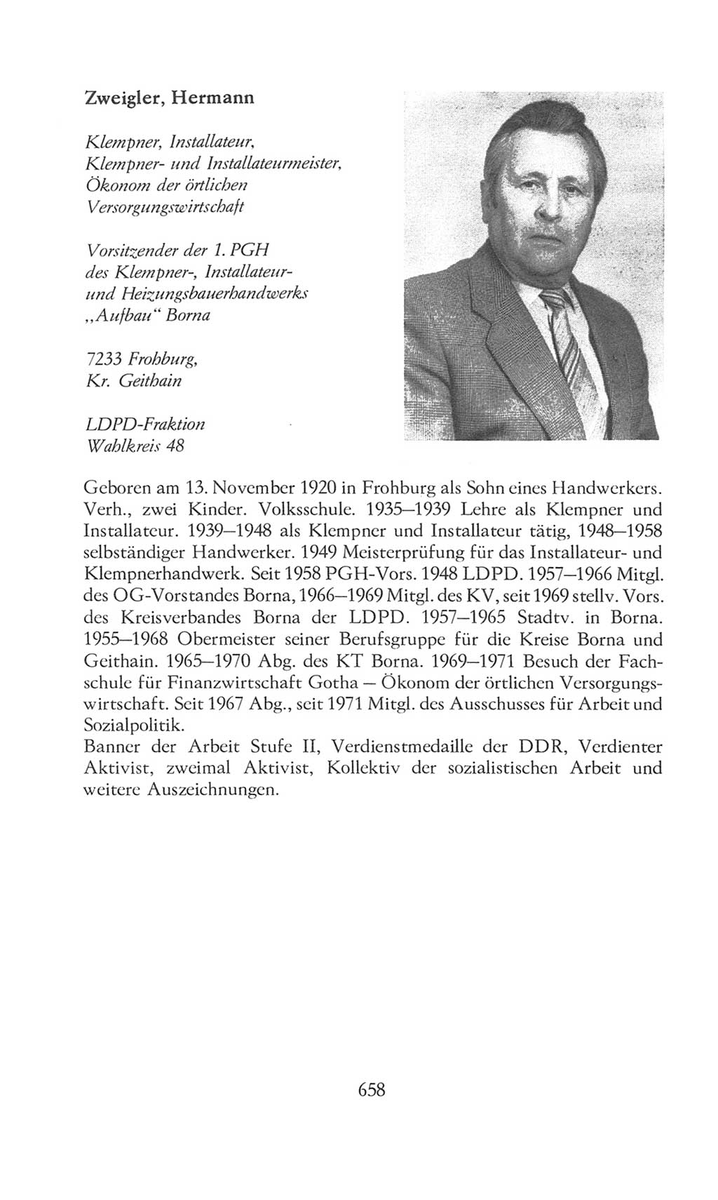Volkskammer (VK) der Deutschen Demokratischen Republik (DDR), 8. Wahlperiode 1981-1986, Seite 658 (VK. DDR 8. WP. 1981-1986, S. 658)