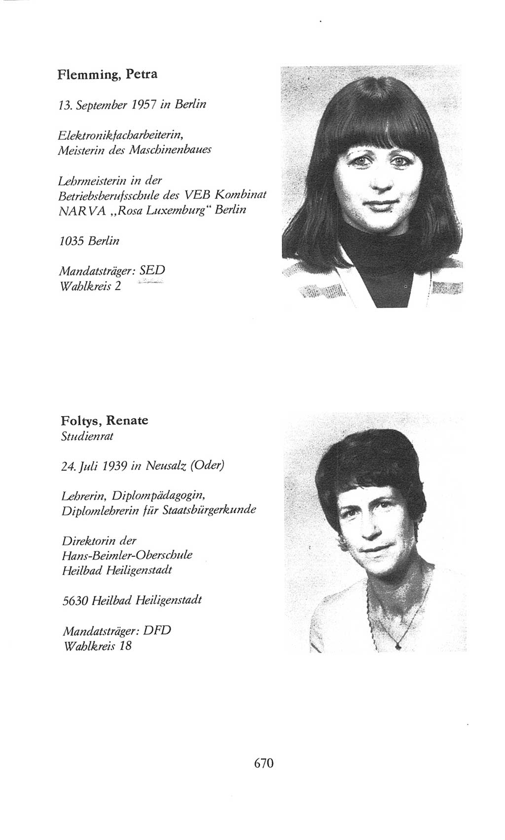 Volkskammer (VK) der Deutschen Demokratischen Republik (DDR), 8. Wahlperiode 1981-1986, Seite 670 (VK. DDR 8. WP. 1981-1986, S. 670)