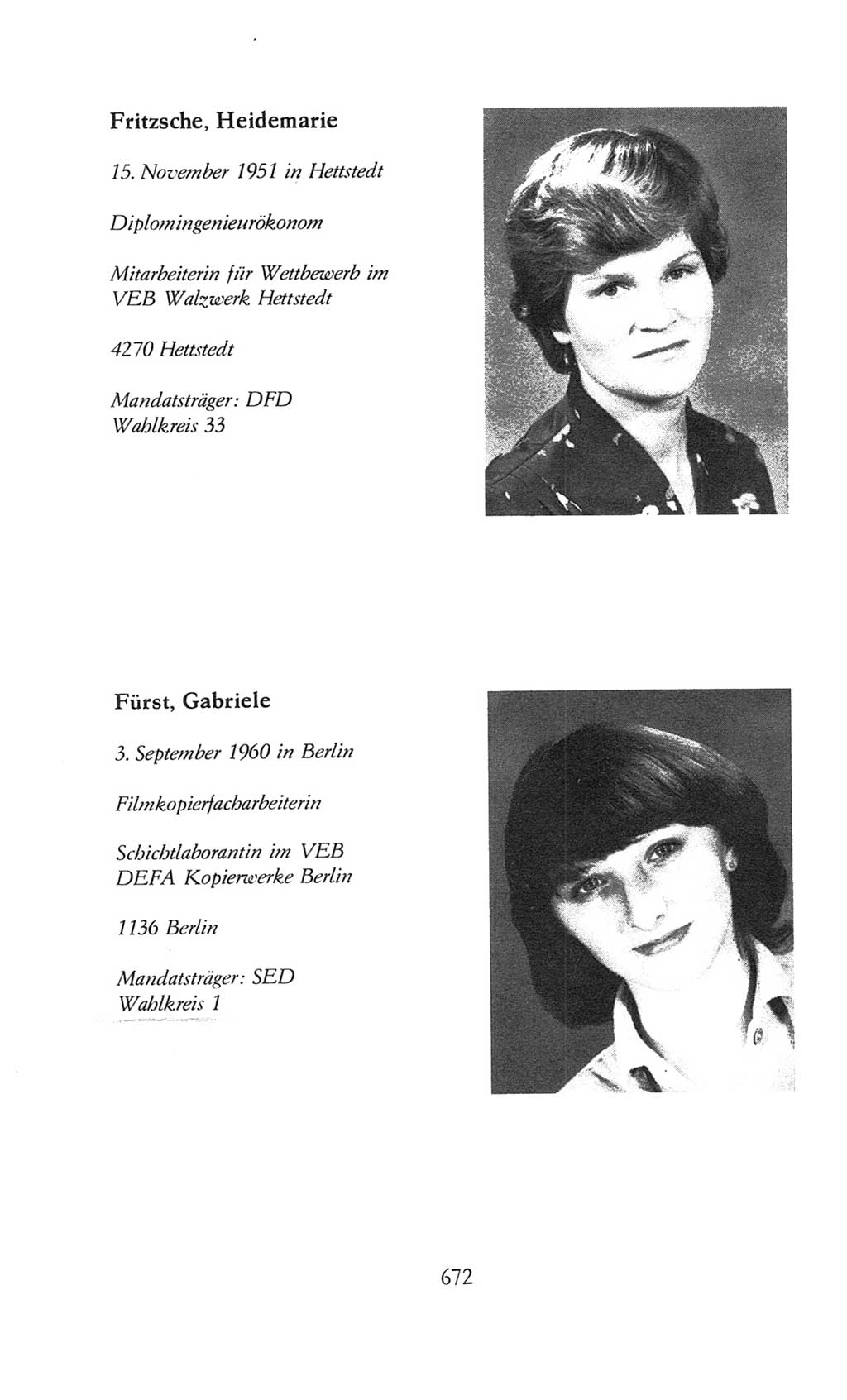 Volkskammer (VK) der Deutschen Demokratischen Republik (DDR), 8. Wahlperiode 1981-1986, Seite 672 (VK. DDR 8. WP. 1981-1986, S. 672)