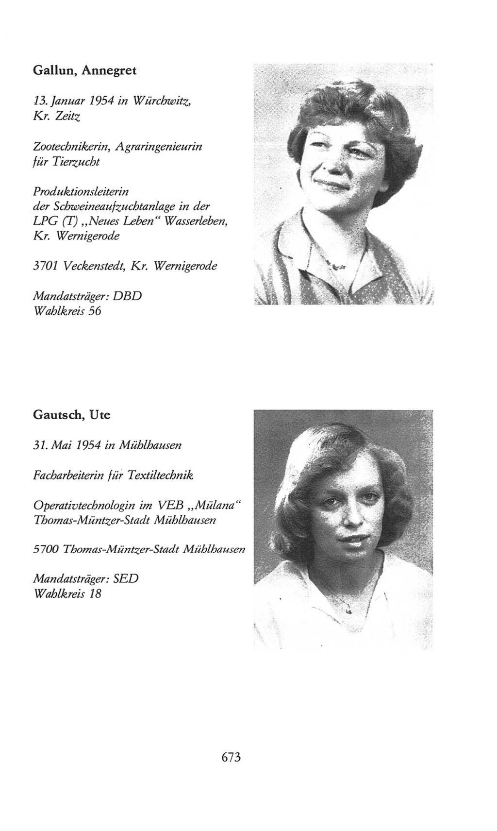 Volkskammer (VK) der Deutschen Demokratischen Republik (DDR), 8. Wahlperiode 1981-1986, Seite 673 (VK. DDR 8. WP. 1981-1986, S. 673)