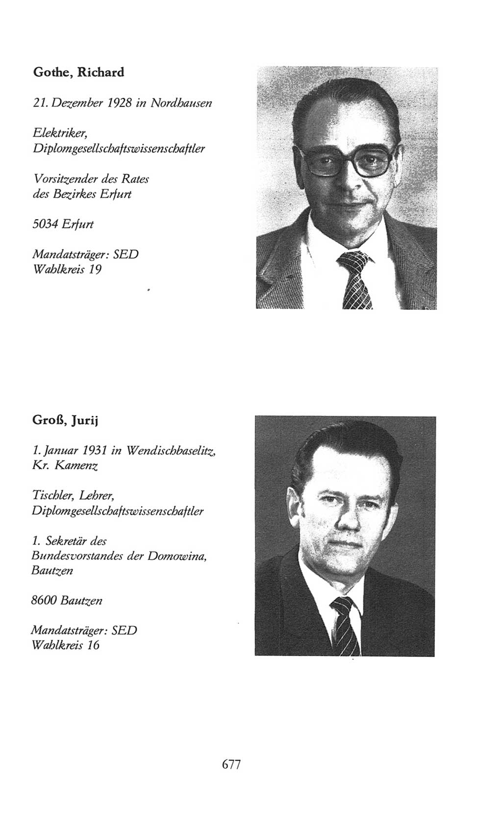 Volkskammer (VK) der Deutschen Demokratischen Republik (DDR), 8. Wahlperiode 1981-1986, Seite 677 (VK. DDR 8. WP. 1981-1986, S. 677)