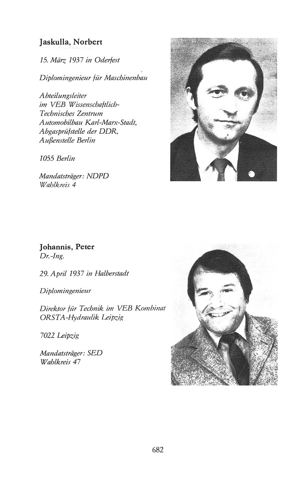 Volkskammer (VK) der Deutschen Demokratischen Republik (DDR), 8. Wahlperiode 1981-1986, Seite 682 (VK. DDR 8. WP. 1981-1986, S. 682)