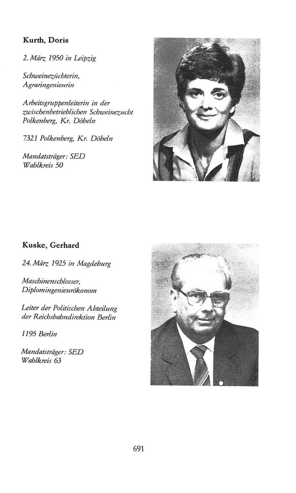 Volkskammer (VK) der Deutschen Demokratischen Republik (DDR), 8. Wahlperiode 1981-1986, Seite 691 (VK. DDR 8. WP. 1981-1986, S. 691)