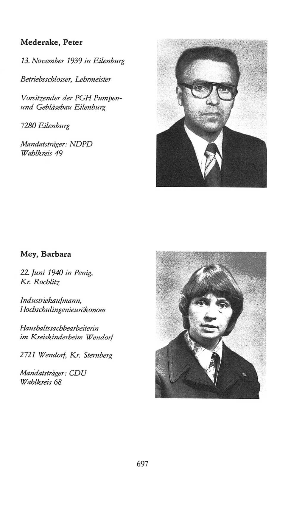 Volkskammer (VK) der Deutschen Demokratischen Republik (DDR), 8. Wahlperiode 1981-1986, Seite 697 (VK. DDR 8. WP. 1981-1986, S. 697)