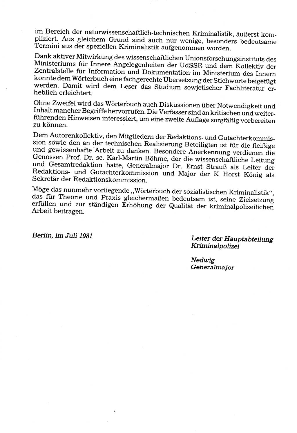 Wörterbuch der sozialistischen Kriminalistik [Deutsche Demokratische Republik (DDR)] 1981, Seite 6 (Wb. soz. Krim. DDR 1981, S. 6)