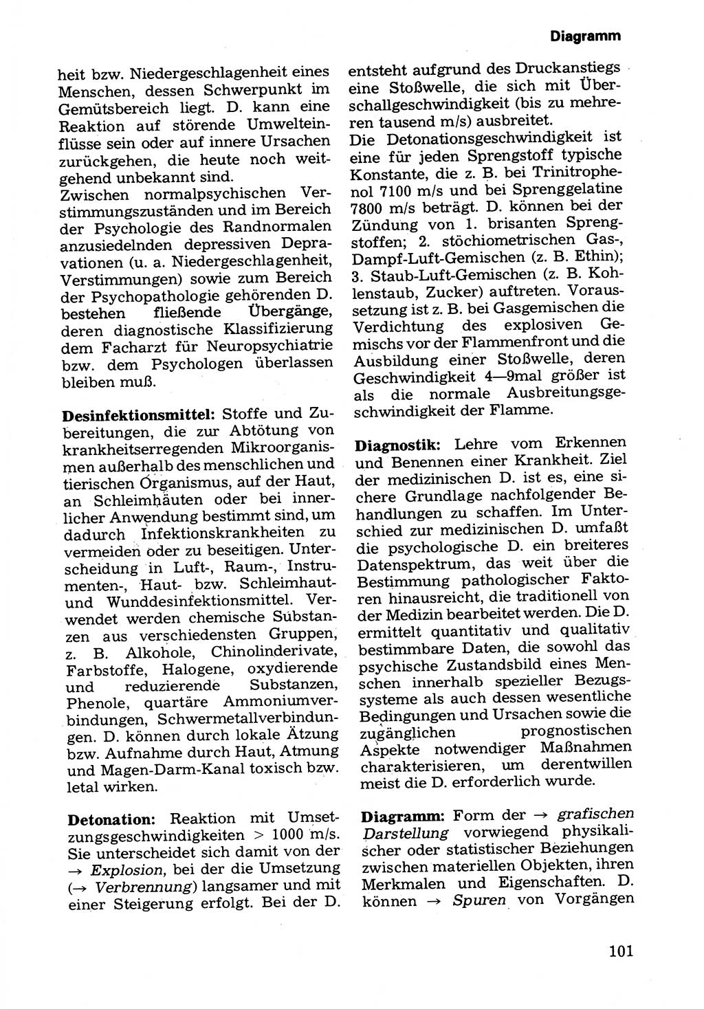 Wörterbuch der sozialistischen Kriminalistik [Deutsche Demokratische Republik (DDR)] 1981, Seite 101 (Wb. soz. Krim. DDR 1981, S. 101)