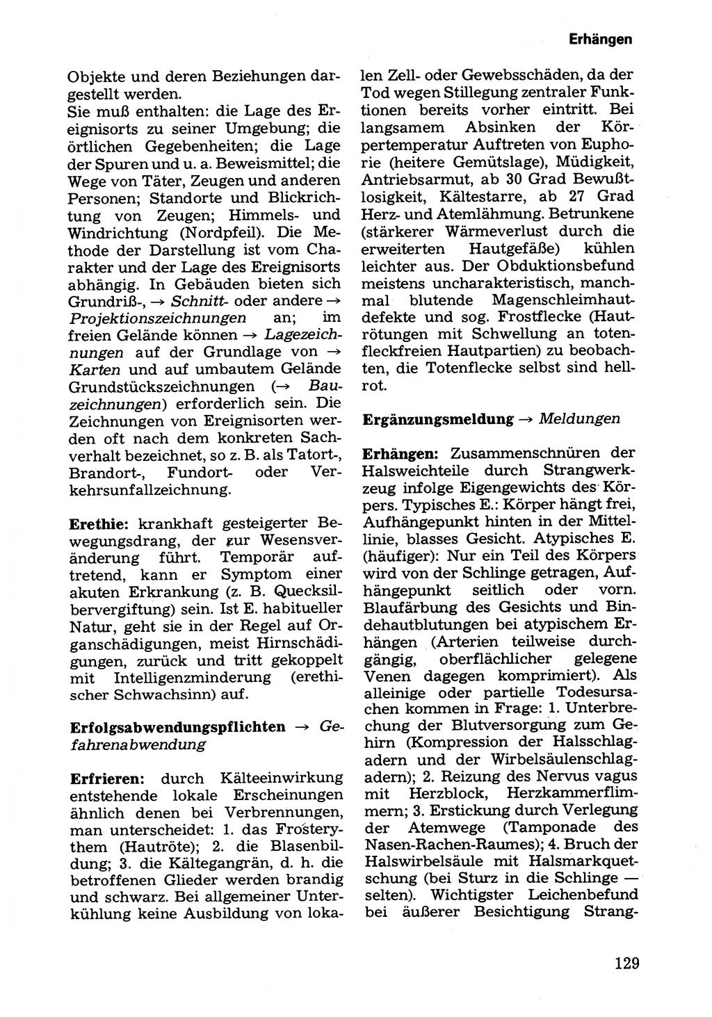 Wörterbuch der sozialistischen Kriminalistik [Deutsche Demokratische Republik (DDR)] 1981, Seite 129 (Wb. soz. Krim. DDR 1981, S. 129)