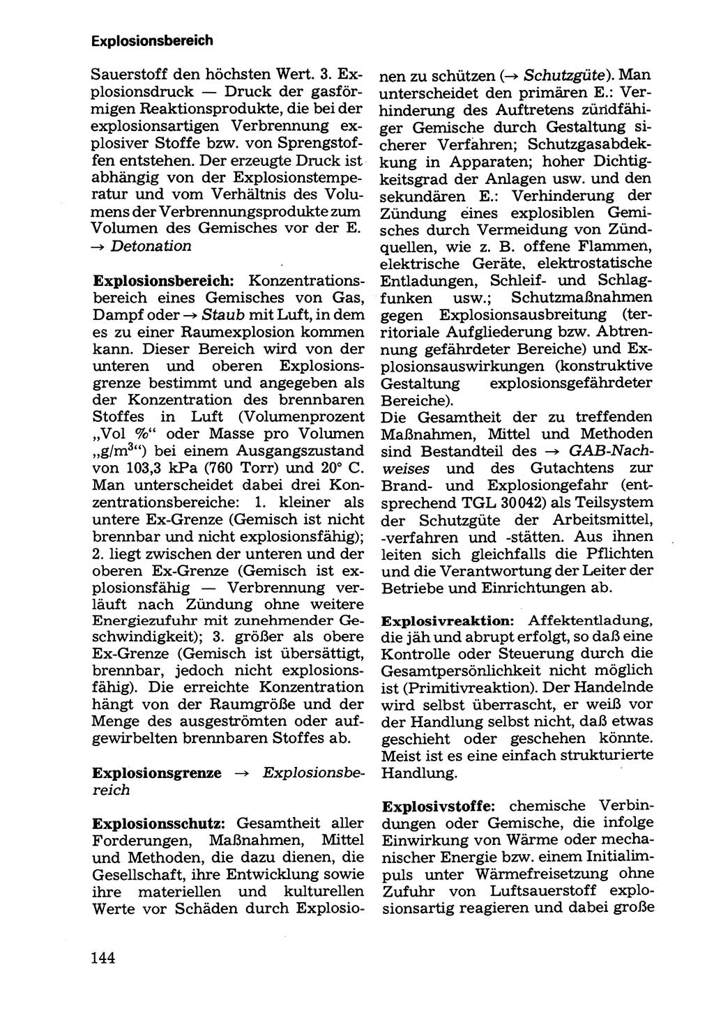 Wörterbuch der sozialistischen Kriminalistik [Deutsche Demokratische Republik (DDR)] 1981, Seite 144 (Wb. soz. Krim. DDR 1981, S. 144)