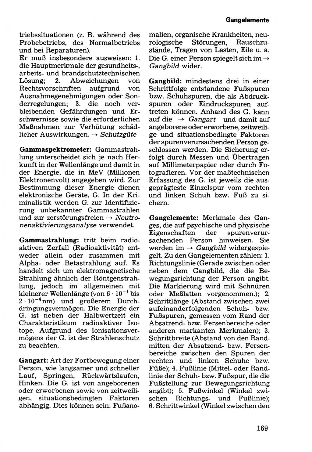Wörterbuch der sozialistischen Kriminalistik [Deutsche Demokratische Republik (DDR)] 1981, Seite 169 (Wb. soz. Krim. DDR 1981, S. 169)