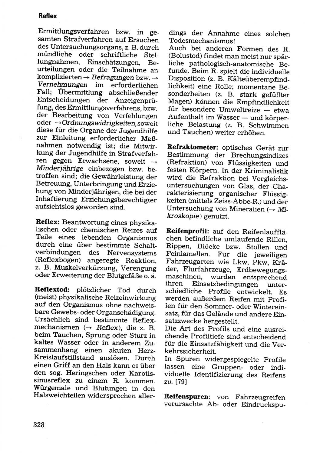 Wörterbuch der sozialistischen Kriminalistik [Deutsche Demokratische Republik (DDR)] 1981, Seite 328 (Wb. soz. Krim. DDR 1981, S. 328)