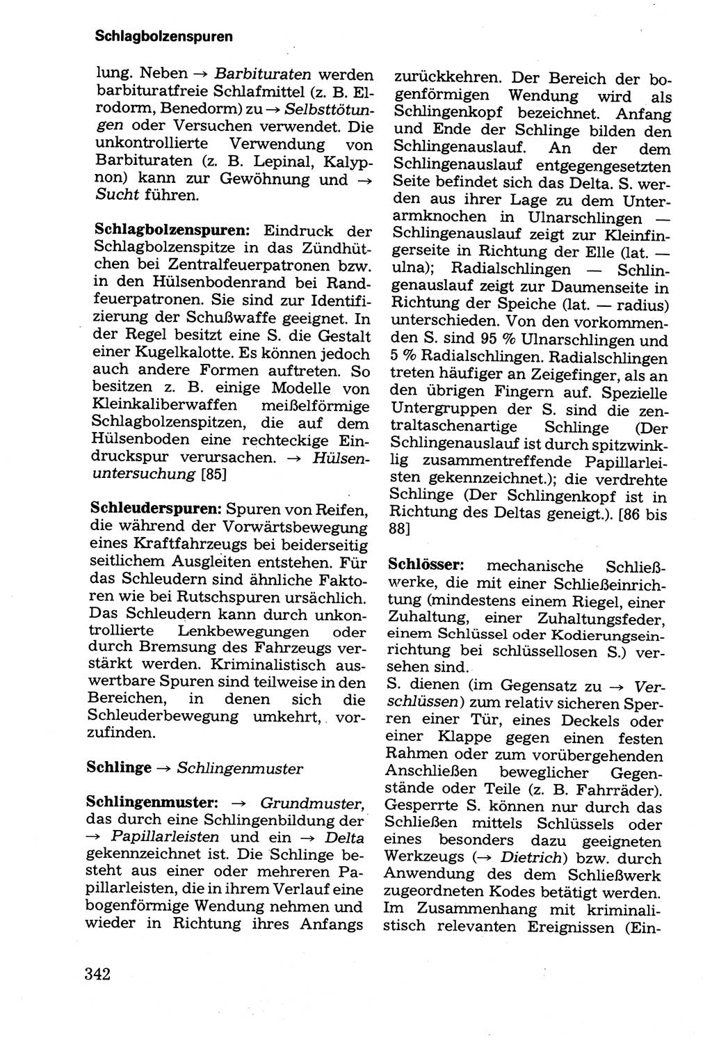 Wörterbuch der sozialistischen Kriminalistik [Deutsche Demokratische Republik (DDR)] 1981, Seite 342 (Wb. soz. Krim. DDR 1981, S. 342)
