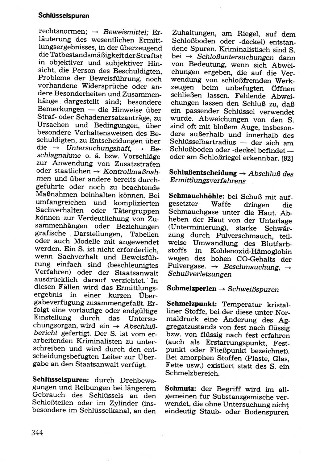 WÃ¶rterbuch der sozialistischen Kriminalistik [Deutsche Demokratische Republik (DDR)] 1981, Seite 344 (Wb. soz. Krim. DDR 1981, S. 344)