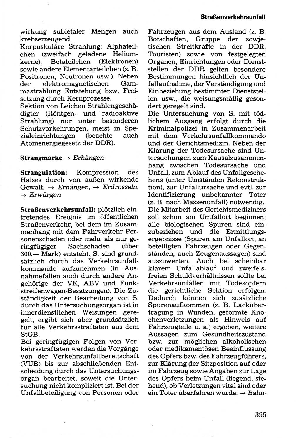 Wörterbuch der sozialistischen Kriminalistik [Deutsche Demokratische Republik (DDR)] 1981, Seite 395 (Wb. soz. Krim. DDR 1981, S. 395)