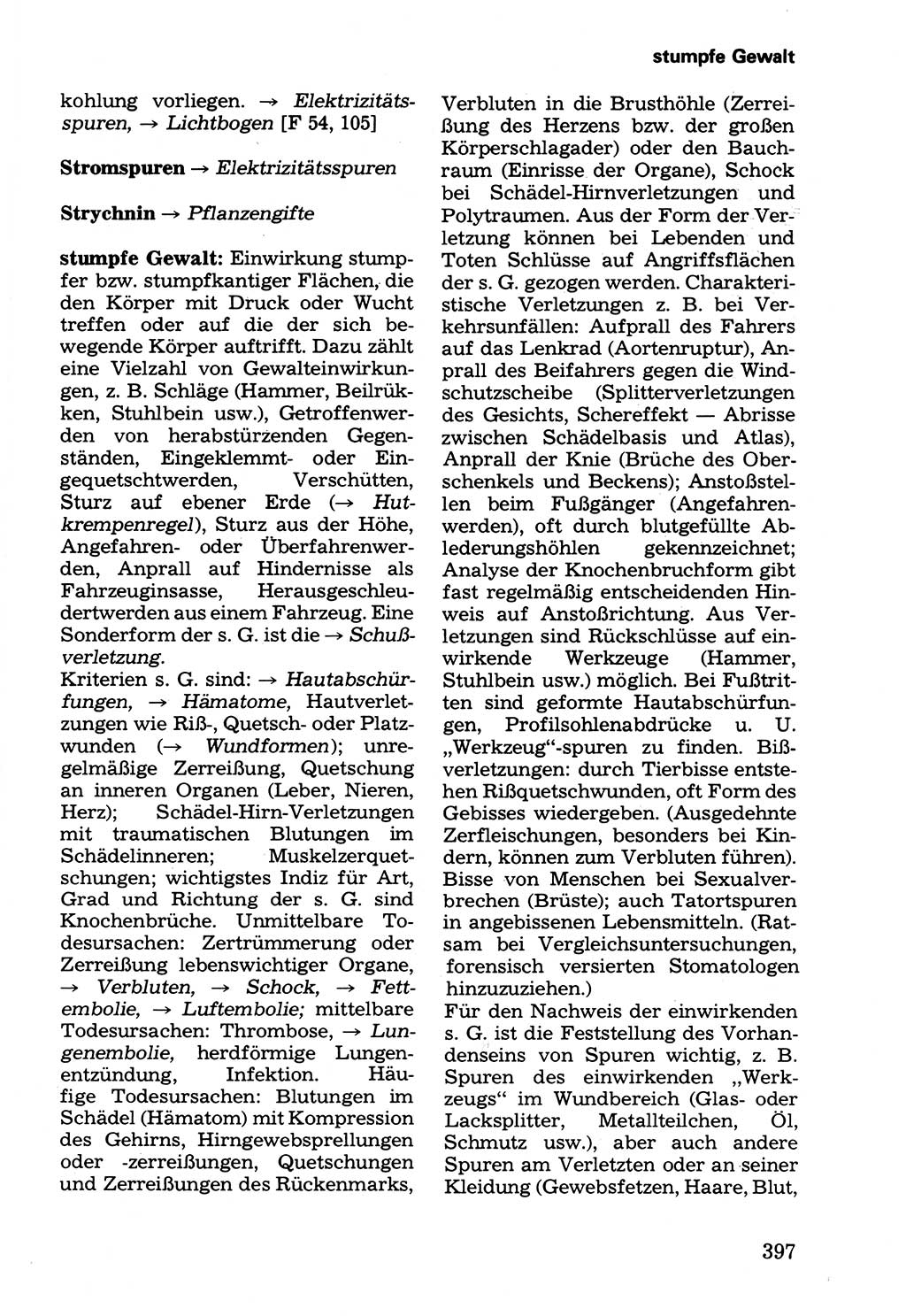Wörterbuch der sozialistischen Kriminalistik [Deutsche Demokratische Republik (DDR)] 1981, Seite 397 (Wb. soz. Krim. DDR 1981, S. 397)