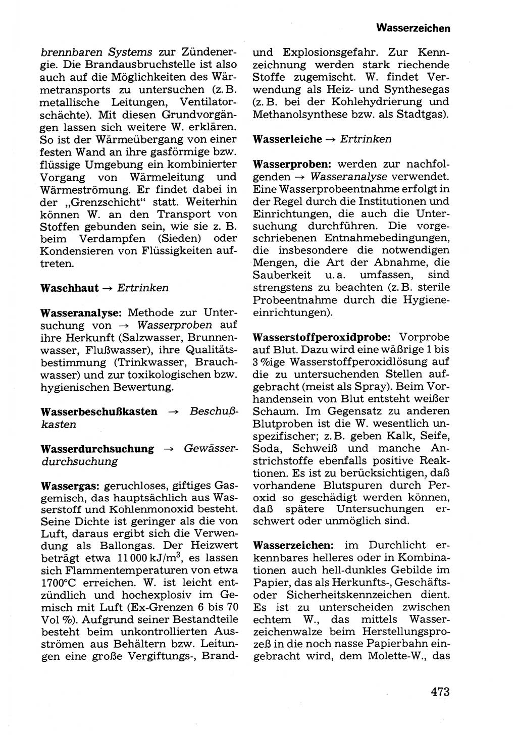 Wörterbuch der sozialistischen Kriminalistik [Deutsche Demokratische Republik (DDR)] 1981, Seite 473 (Wb. soz. Krim. DDR 1981, S. 473)