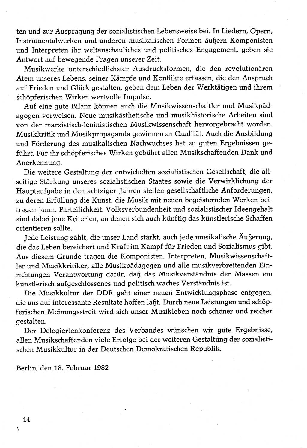 Dokumente der Sozialistischen Einheitspartei Deutschlands (SED) [Deutsche Demokratische Republik (DDR)] 1982-1983, Seite 14 (Dok. SED DDR 1982-1983, S. 14)
