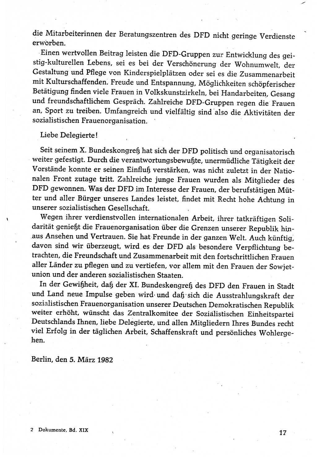 Dokumente der Sozialistischen Einheitspartei Deutschlands (SED) [Deutsche Demokratische Republik (DDR)] 1982-1983, Seite 17 (Dok. SED DDR 1982-1983, S. 17)