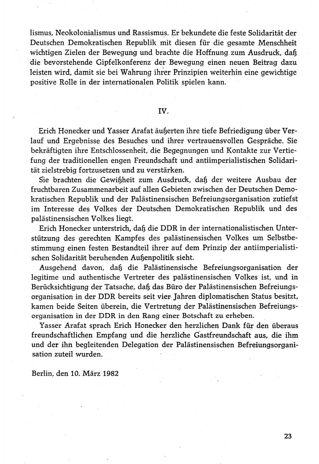 Dokumente der Sozialistischen Einheitspartei Deutschlands (SED) [Deutsche Demokratische Republik (DDR)] 1982-1983, Seite 23 (Dok. SED DDR 1982-1983, S. 23)