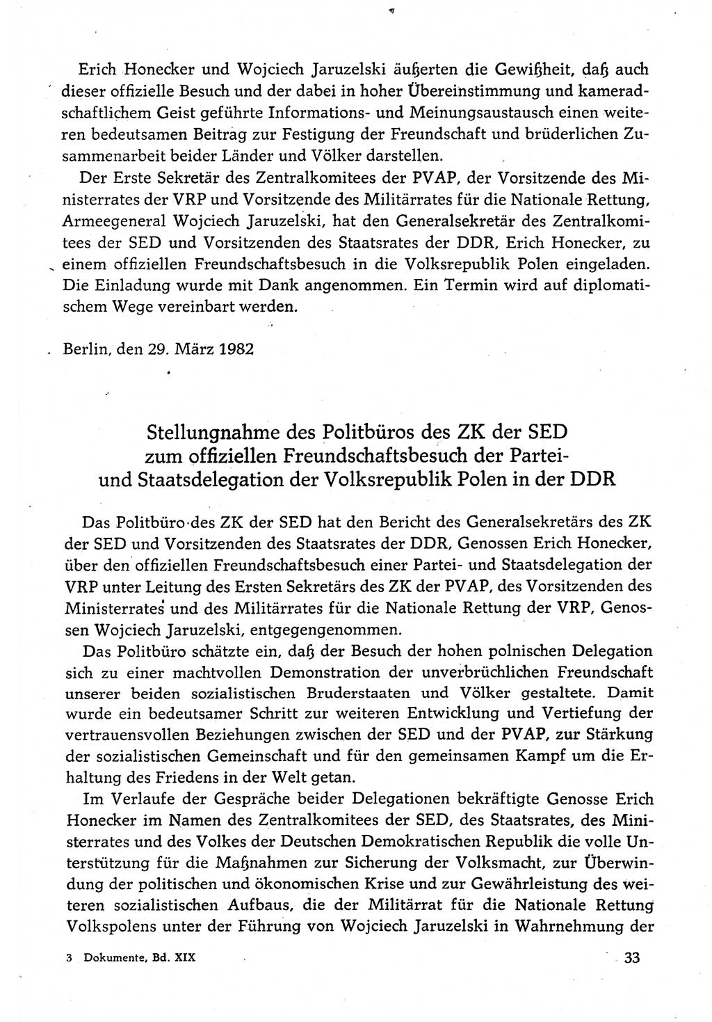 Dokumente der Sozialistischen Einheitspartei Deutschlands (SED) [Deutsche Demokratische Republik (DDR)] 1982-1983, Seite 33 (Dok. SED DDR 1982-1983, S. 33)