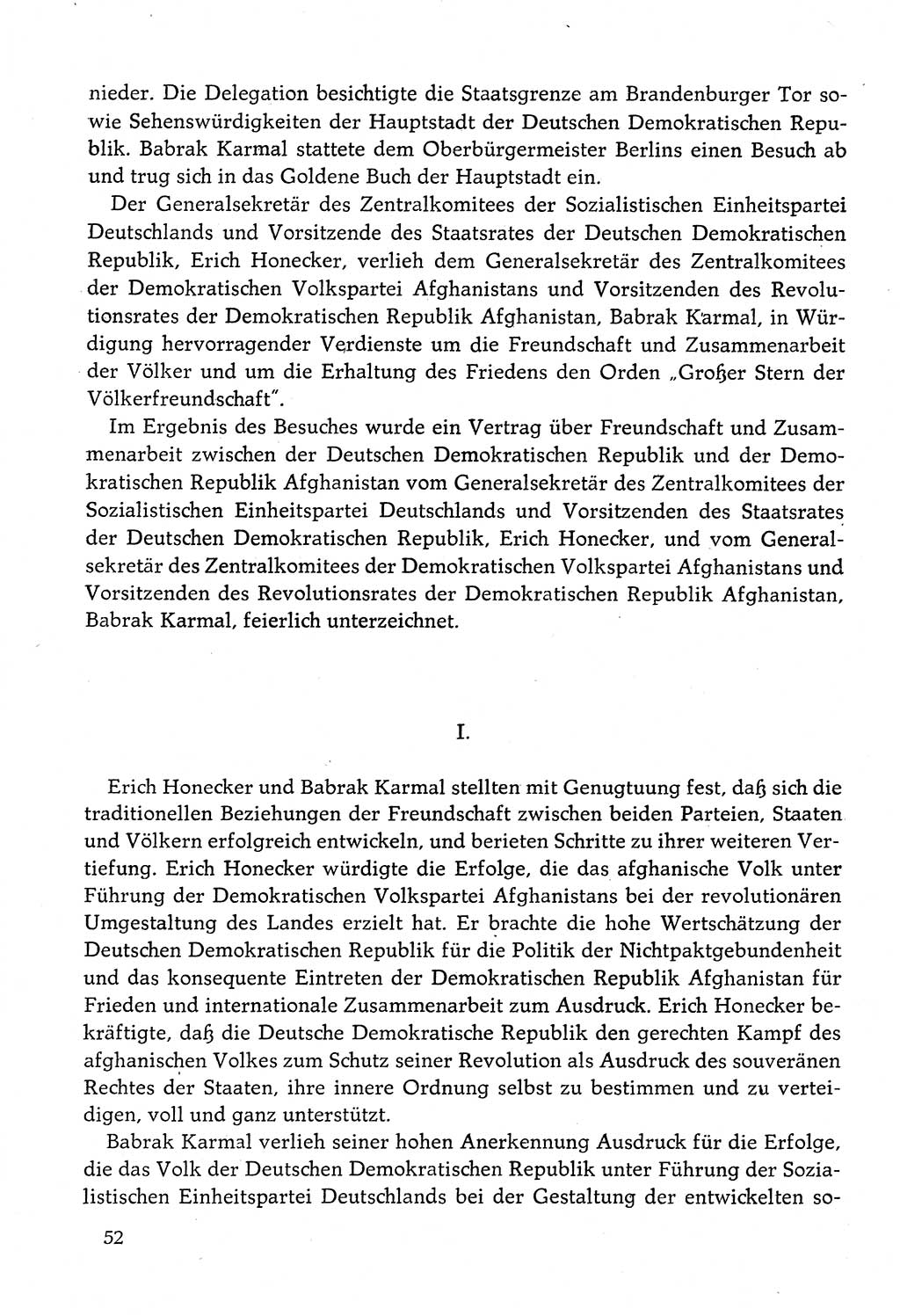 Dokumente der Sozialistischen Einheitspartei Deutschlands (SED) [Deutsche Demokratische Republik (DDR)] 1982-1983, Seite 52 (Dok. SED DDR 1982-1983, S. 52)