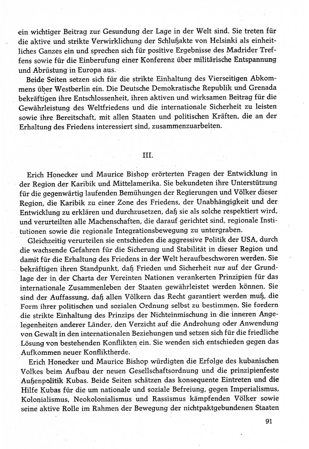 Dokumente der Sozialistischen Einheitspartei Deutschlands (SED) [Deutsche Demokratische Republik (DDR)] 1982-1983, Seite 91 (Dok. SED DDR 1982-1983, S. 91)