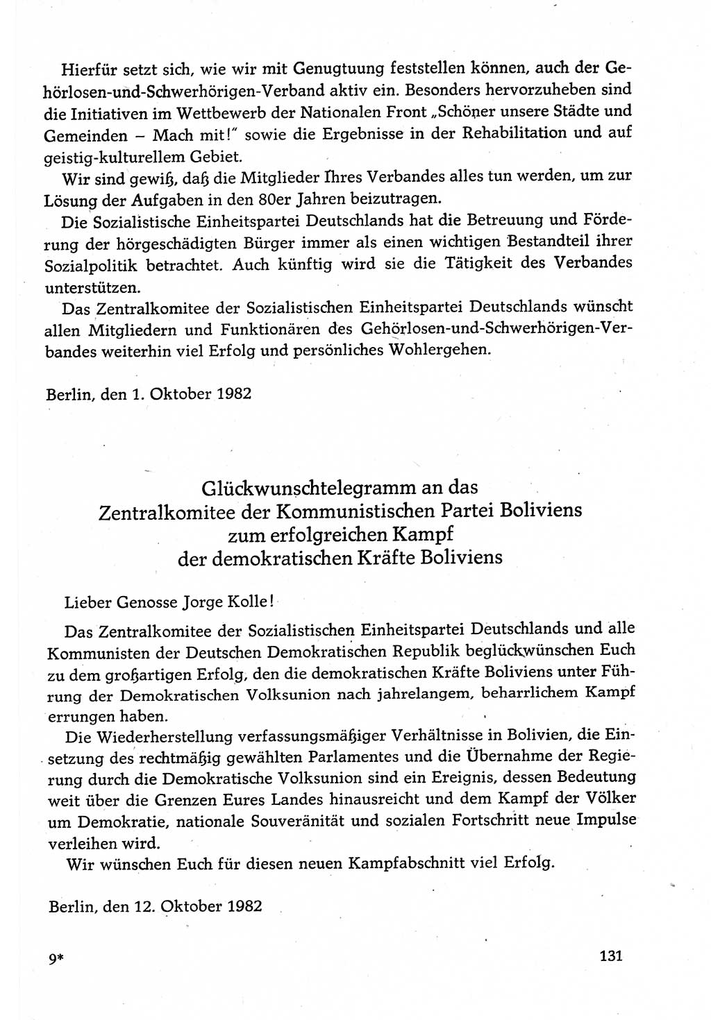 Dokumente der Sozialistischen Einheitspartei Deutschlands (SED) [Deutsche Demokratische Republik (DDR)] 1982-1983, Seite 131 (Dok. SED DDR 1982-1983, S. 131)
