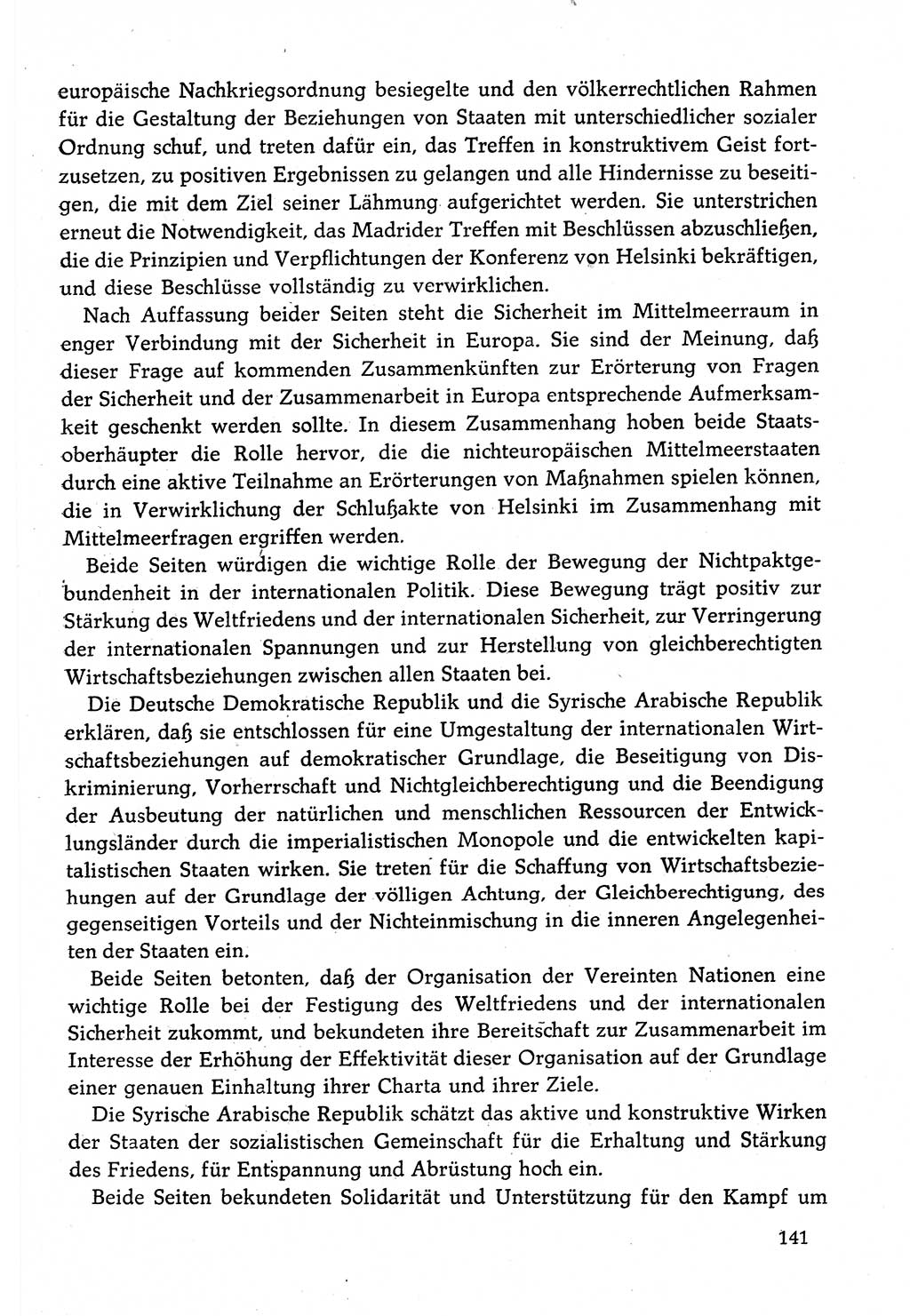 Dokumente der Sozialistischen Einheitspartei Deutschlands (SED) [Deutsche Demokratische Republik (DDR)] 1982-1983, Seite 141 (Dok. SED DDR 1982-1983, S. 141)