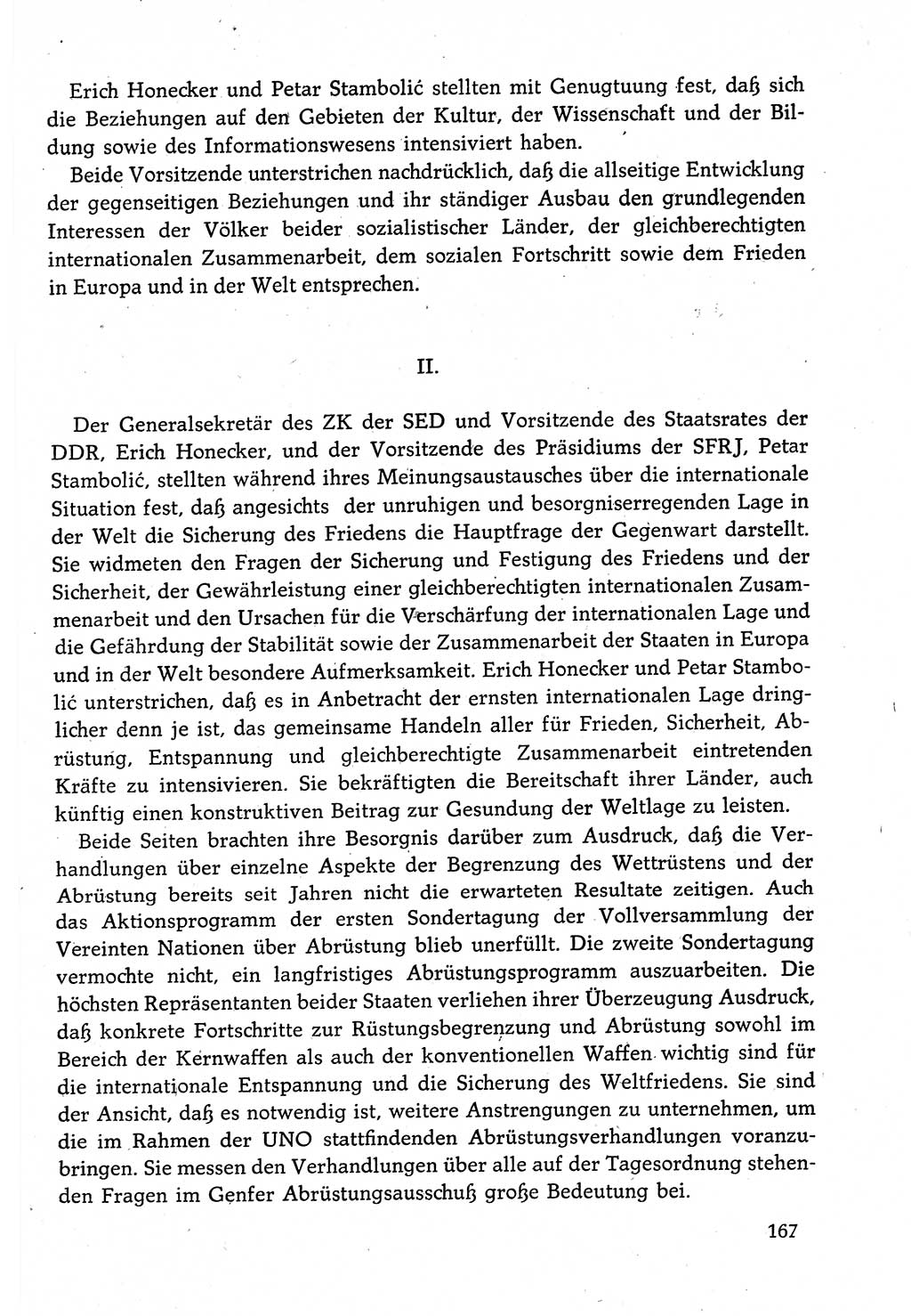 Dokumente der Sozialistischen Einheitspartei Deutschlands (SED) [Deutsche Demokratische Republik (DDR)] 1982-1983, Seite 167 (Dok. SED DDR 1982-1983, S. 167)