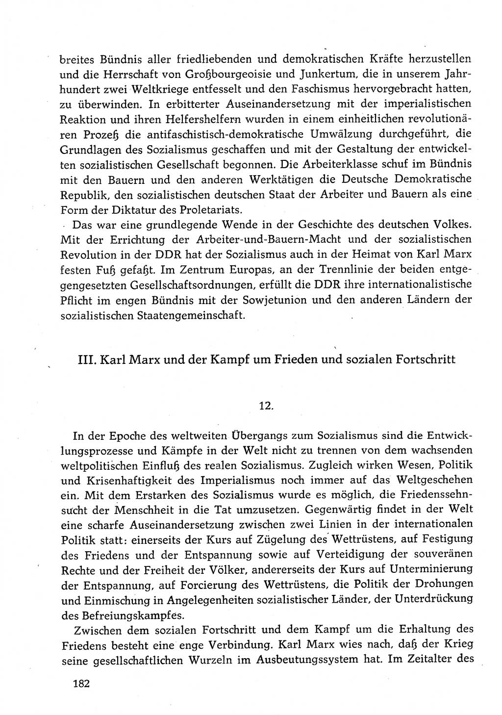 Dokumente der Sozialistischen Einheitspartei Deutschlands (SED) [Deutsche Demokratische Republik (DDR)] 1982-1983, Seite 182 (Dok. SED DDR 1982-1983, S. 182)