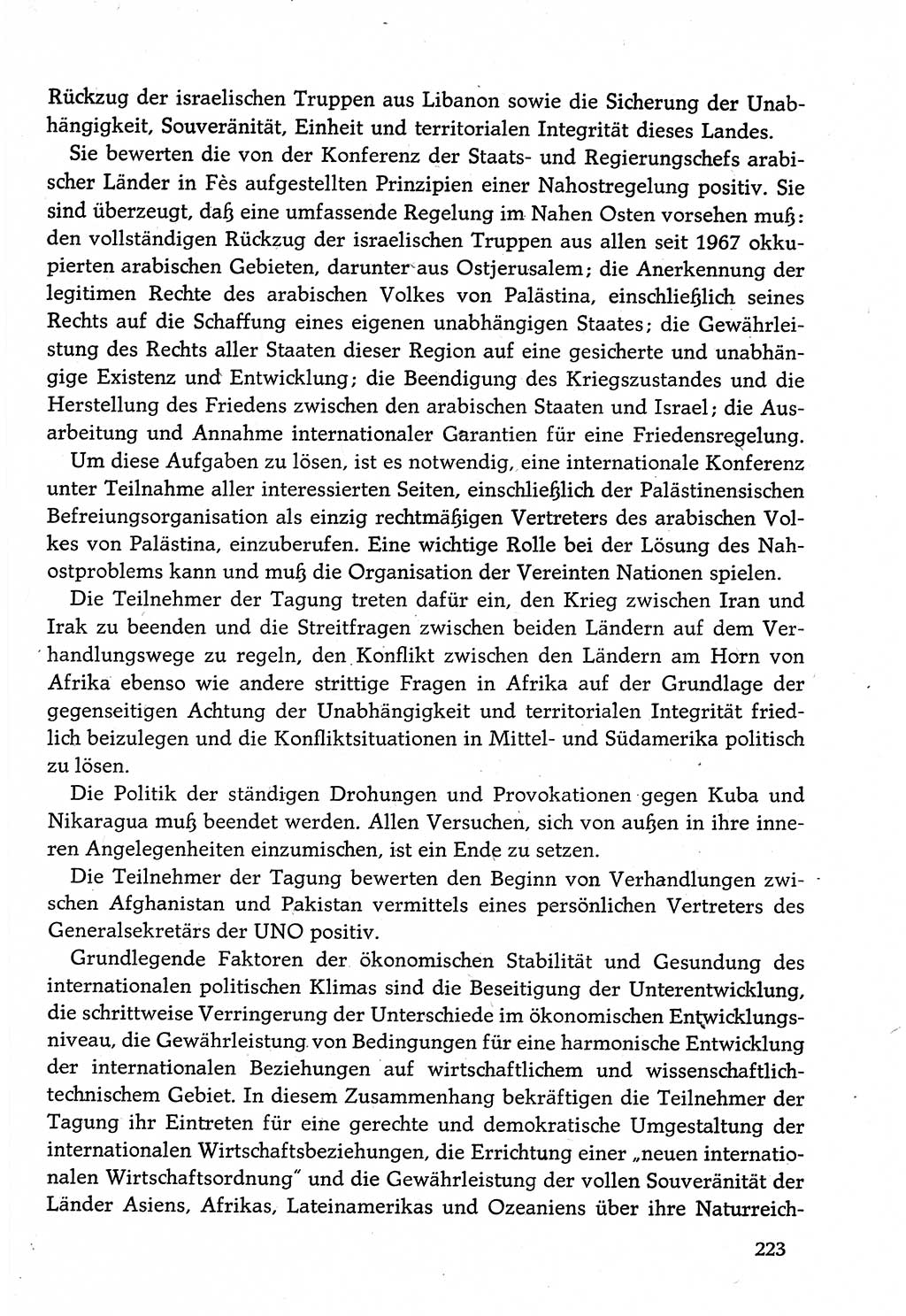 Dokumente der Sozialistischen Einheitspartei Deutschlands (SED) [Deutsche Demokratische Republik (DDR)] 1982-1983, Seite 223 (Dok. SED DDR 1982-1983, S. 223)