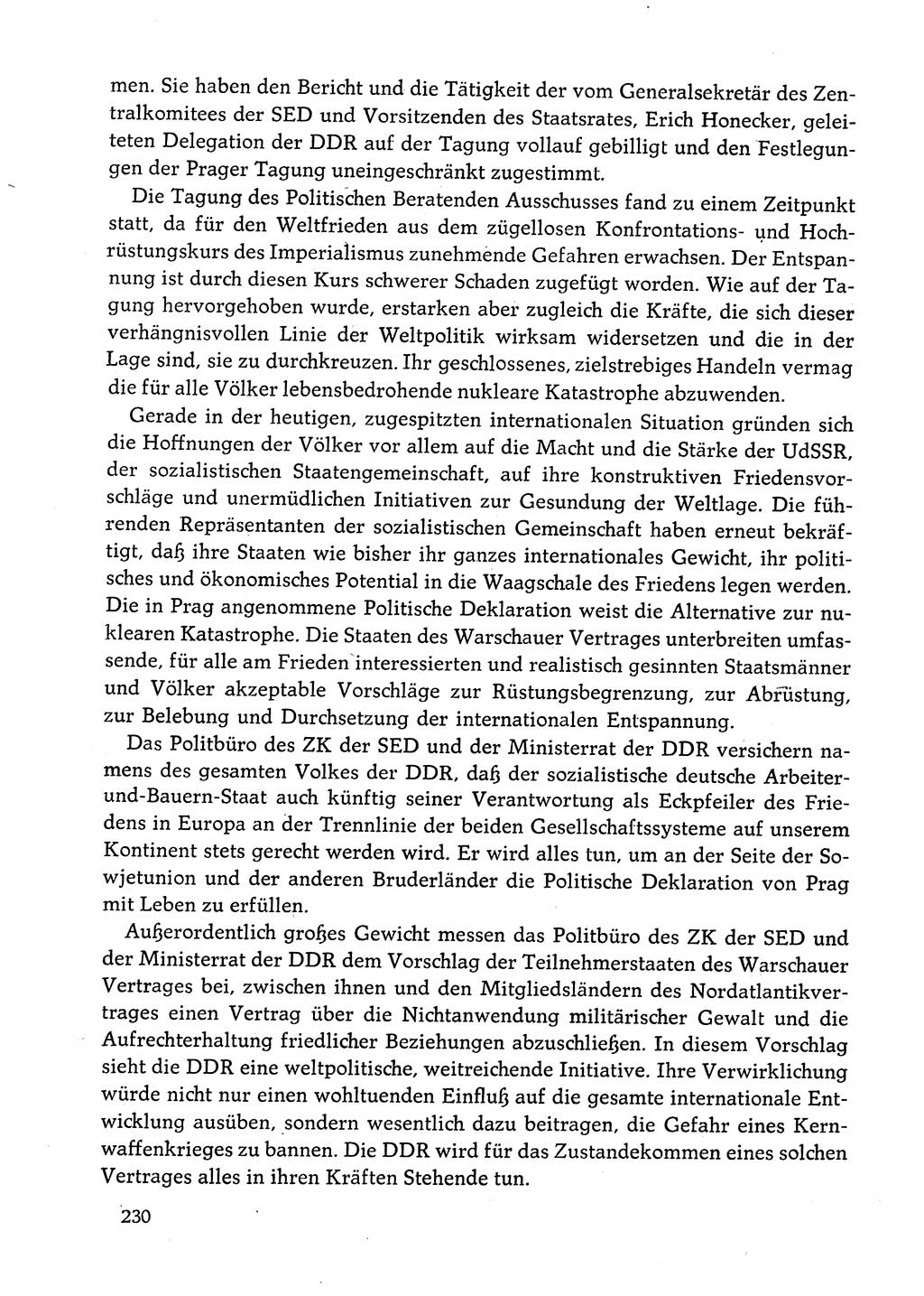 Dokumente der Sozialistischen Einheitspartei Deutschlands (SED) [Deutsche Demokratische Republik (DDR)] 1982-1983, Seite 230 (Dok. SED DDR 1982-1983, S. 230)